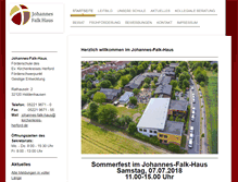 Tablet Screenshot of johannes-falk-haus.de